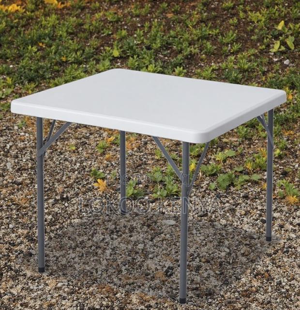 Dining Table; Heavy Duty White Portable Foldable Event Dining Table - thumbnail 11