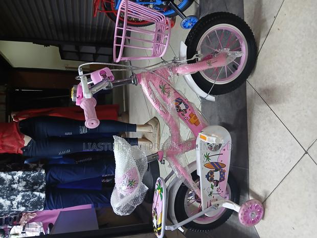 Children’S 12-Inch Cute Girls’ Bike With Basket, Training Wheels