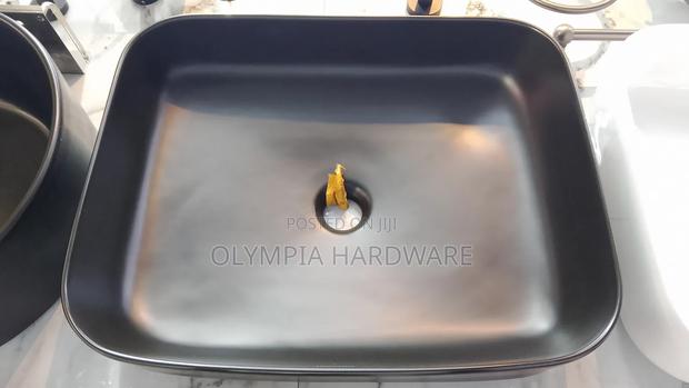 Counter Top Wash Hand Basin (Black)40x50