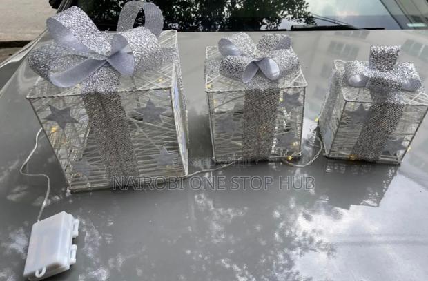 3pcs Lighted Christmas Gift Boxes