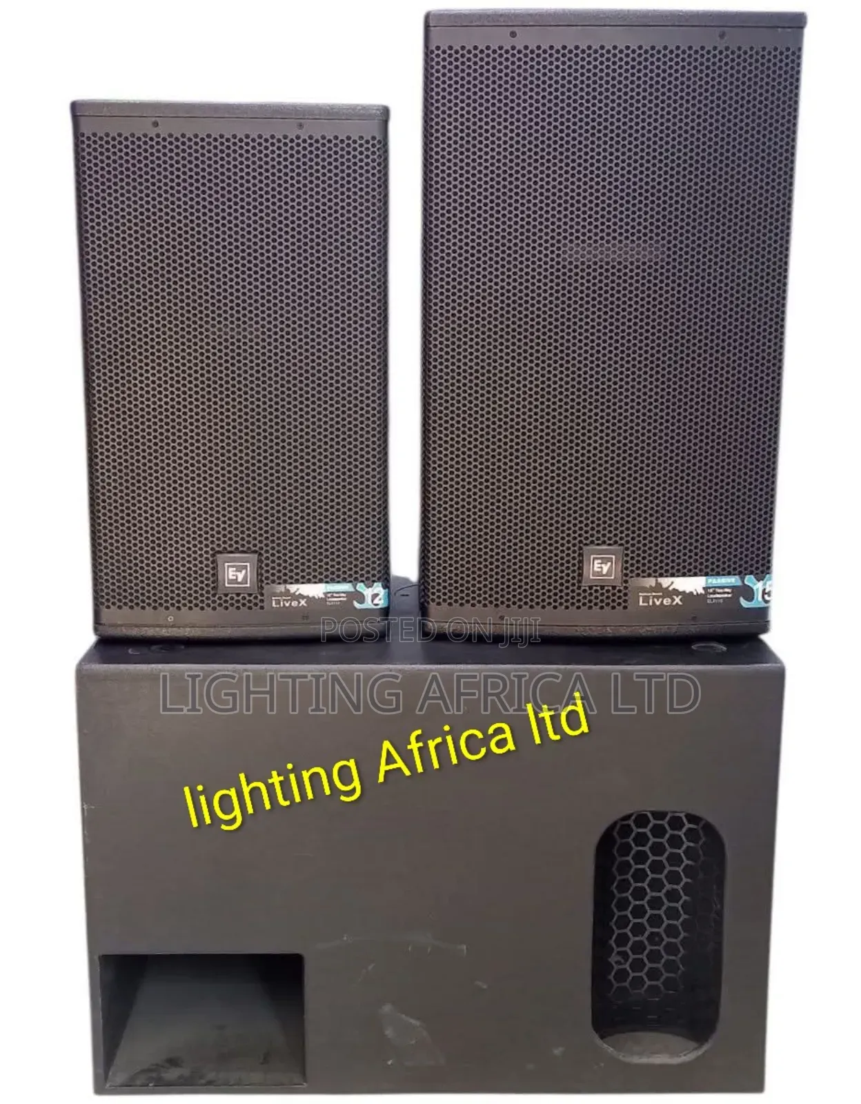 Ev Live X (2)Mid Range Speaker's -(1) 18" Single Bass Speaker
