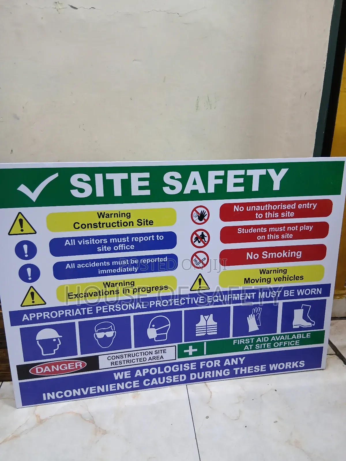 Warning Site Safety Signages _a1