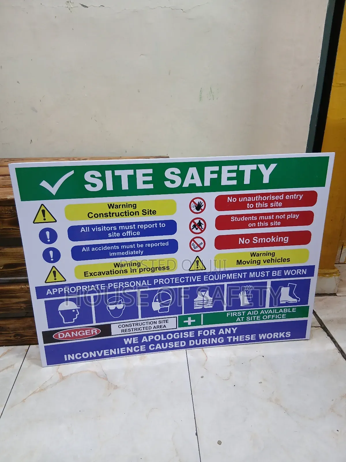 Warning Site Safety Signages _a1