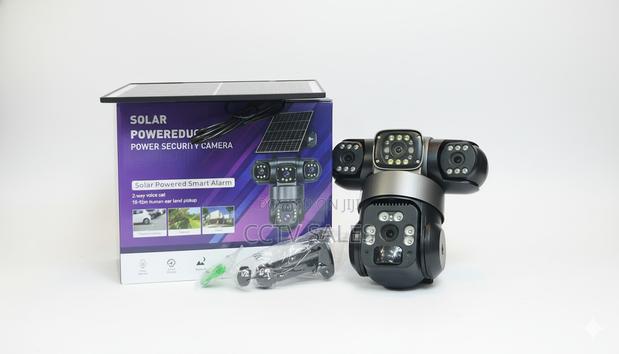 Wireless Solar-Powered Triple Lens Camera: 4g Enabled Hd Surveillance