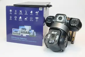 Tripple Lens ,Tripple View ,V380 Solar Powered Camera 4g Enabled