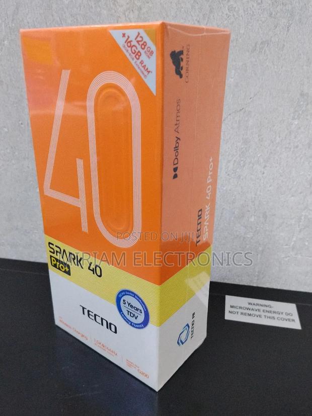 New Tecno Spark 40 Pro+ 256 GB Black - main view