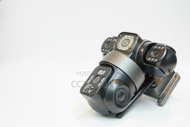 Outdoor CCTV Camera Triple Lens With Triple Screen View ,4g Simcard.