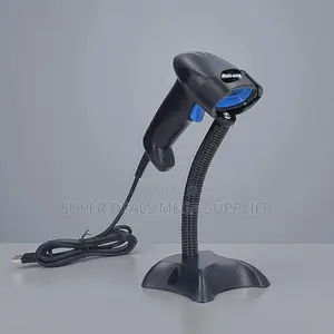 Usb Wired Laser Barcode Scanner Reader With Stand Superior Accuracy