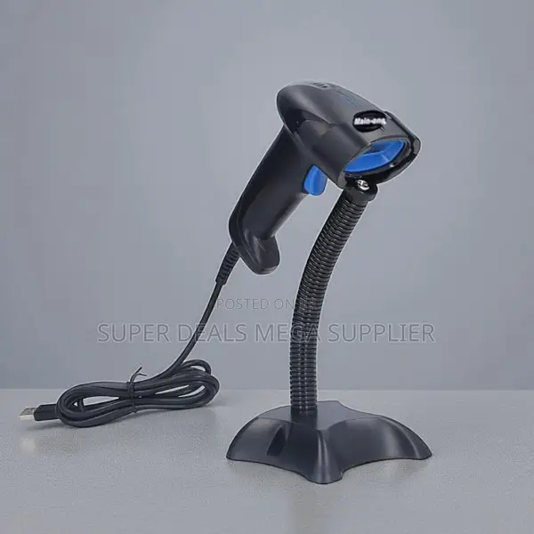 Usb Wired Laser Barcode Scanner Reader With Stand Superior Accuracy