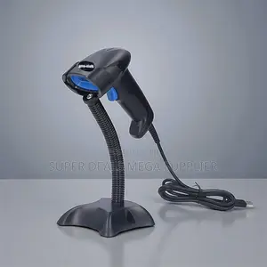 Handheld Usb Laser Barcode Scanner With Stand Lightweight Fast Scan