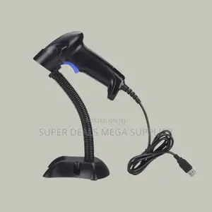 Usb Wired Barcode Scanner With Stand Heavy Duty Build High Performance