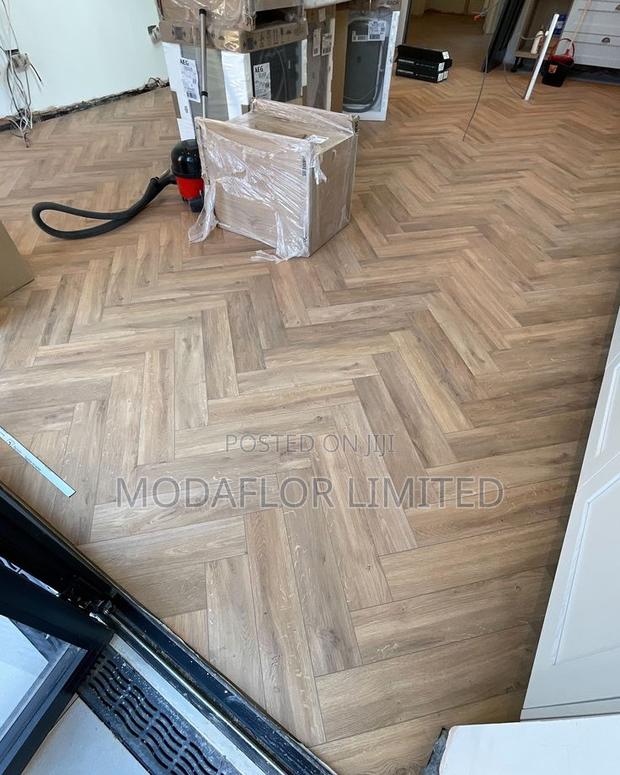 Herringbone SPC Floor for Homes Offices - thumbnail 3