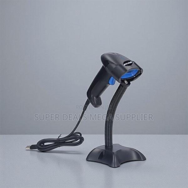 Usb Wired Handheld Barcode Scanner With Stand 300 Scans Per Second
