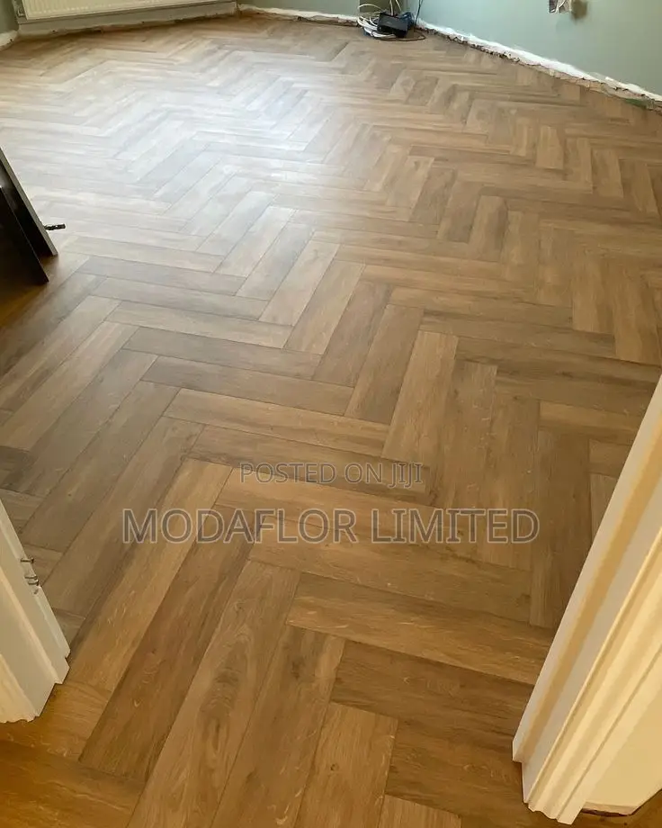 Herringbone SPC Panels – Luxury Flooring Option