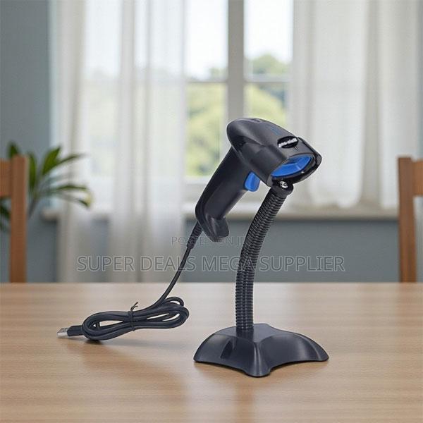Usb Laser Barcode Scanner With Stand Ergonomic Grip and Fast Scanning