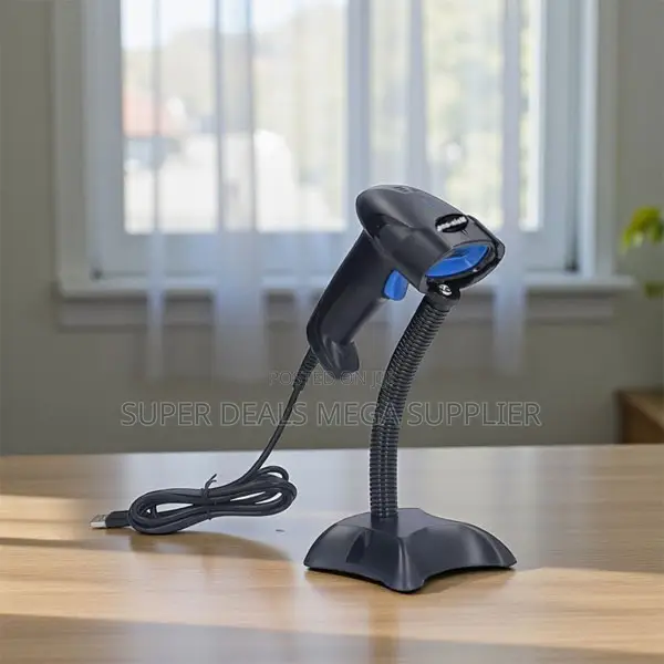 Usb Wired Barcode Scanner Reader With Stand Hand Free Reading Option