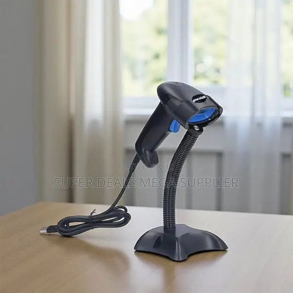 Usb Wired Laser Scanner With Stand Cost Effective Strong Quality Unit