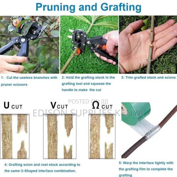 Garden Tree Grafting Pruning Tool Kit - 2-in-1 Pruner Shears - thumbnail 3