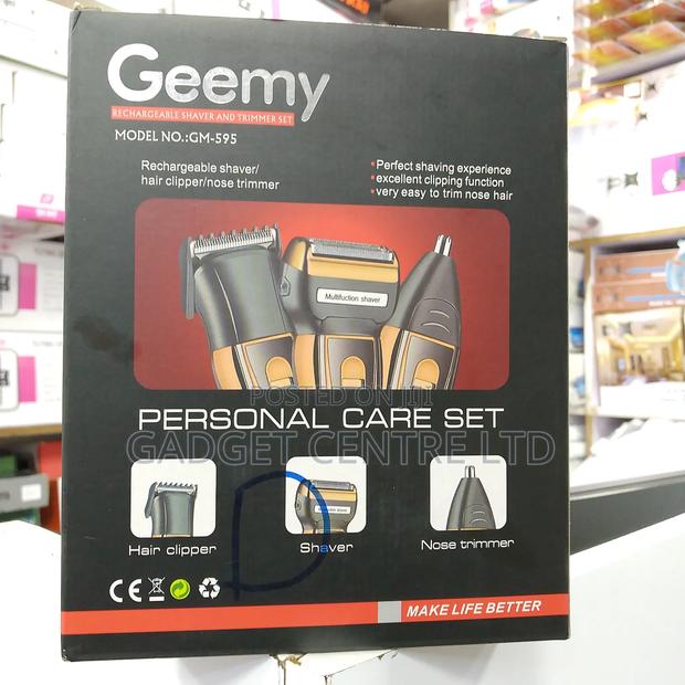 Gm595 3in 1 Rechargeable Shaver and Trimmer Set Machine - thumbnail 2