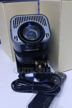 Hy320 Portable Projector, Support 1080p 180° Rotatable Camera
