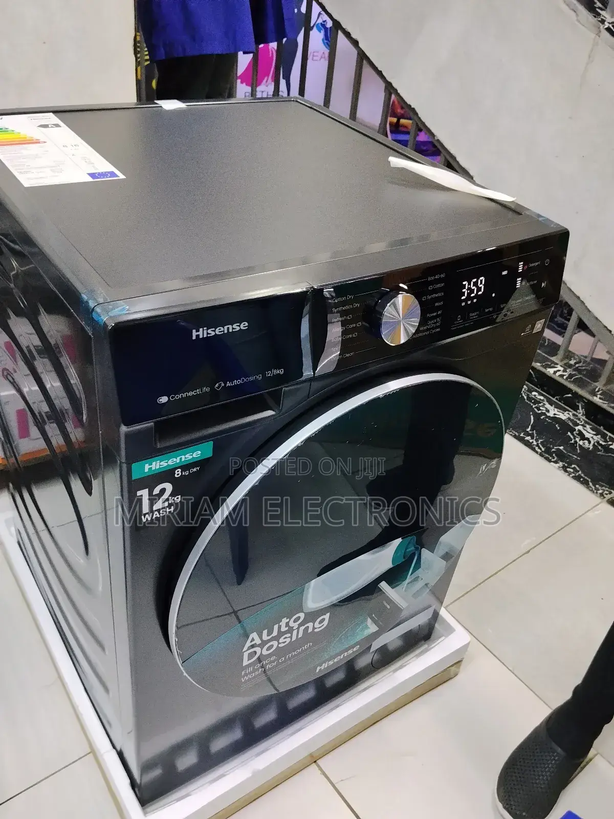 Hisense Wash Dry 12kg/8kg Wd5s1245bb Washing Machine