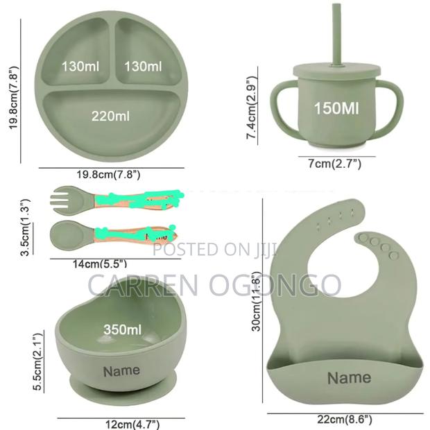 *6pc Silicone Baby Feeding Cutlery Set - thumbnail 2