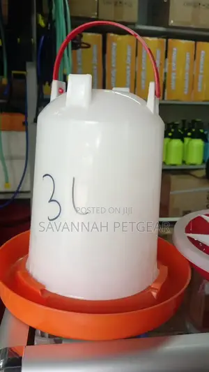 Plastic Manual Poultry Chicken Feeder (3kg) + 3 Litres Drinker Set