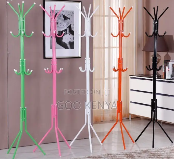 Home Hanger; Functional Wrought Iron Coat Rack – Single-Tier Hanger.