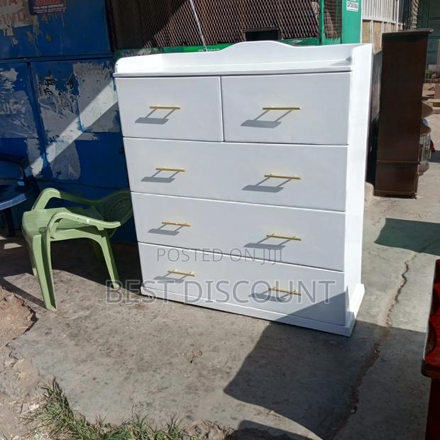 All White Chest of Drawers - main view