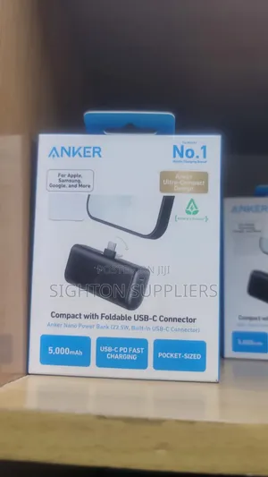 Anker Nano Powerbank 22.5w Built in Usb C Foldable 5000 Mah