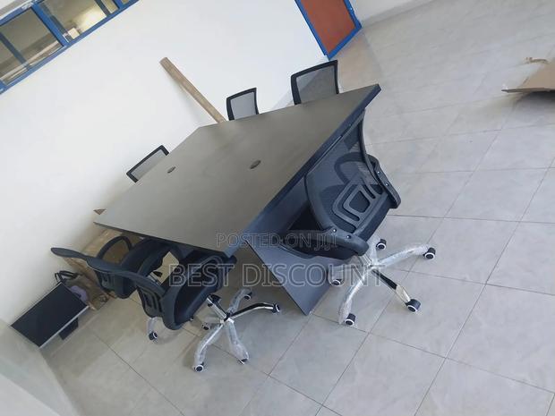 Modern Conference Table With Chairs - main view
