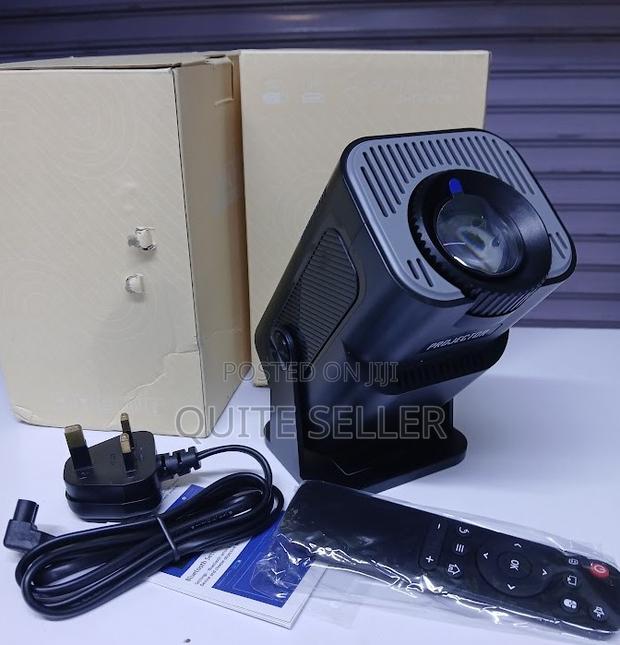 Smart Projector With Android Tv 13.0 180° Rotatable Home Projector - main view