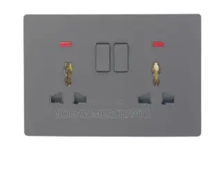 High Quality Grey Double Switch Socket