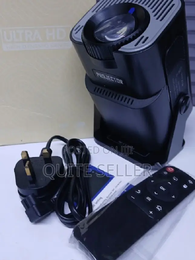 Hy320 Mini Projector, 1080p Portable Projectorauto Keystone Correction