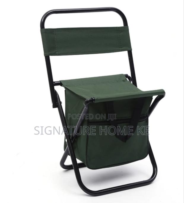 Kid's Foldable Camping Chair With Storage Pouch - main view