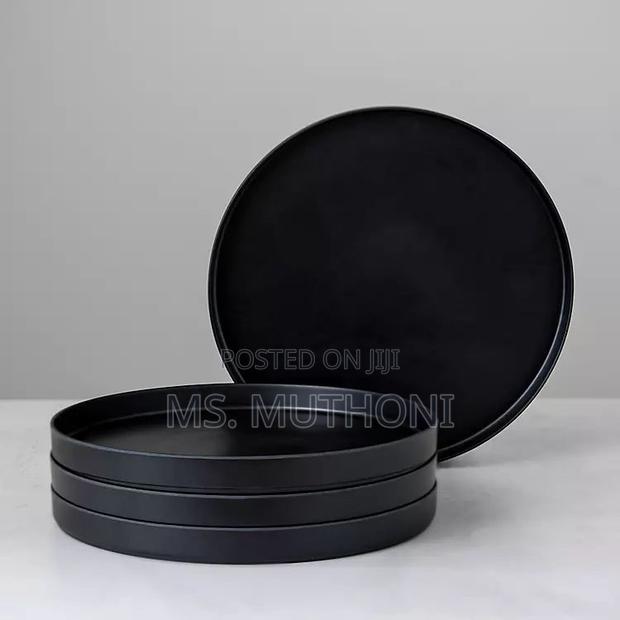 11 Inch 6pc Black Dinner Plate Set* * - thumbnail 2