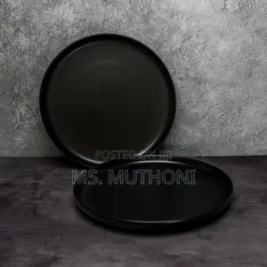 11 Inch 6pc Black Dinner Plate Set* *
