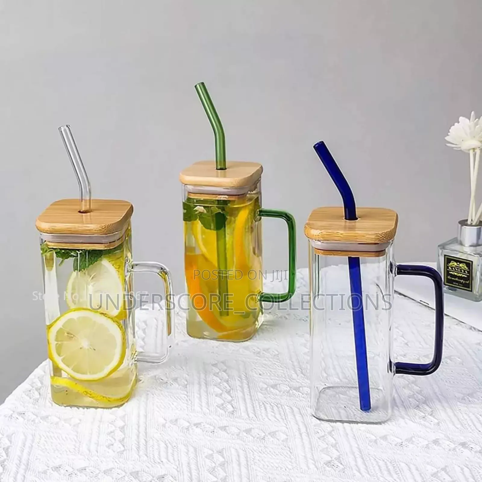 Square Transparent Borosilicate Drinking Glasstumbler