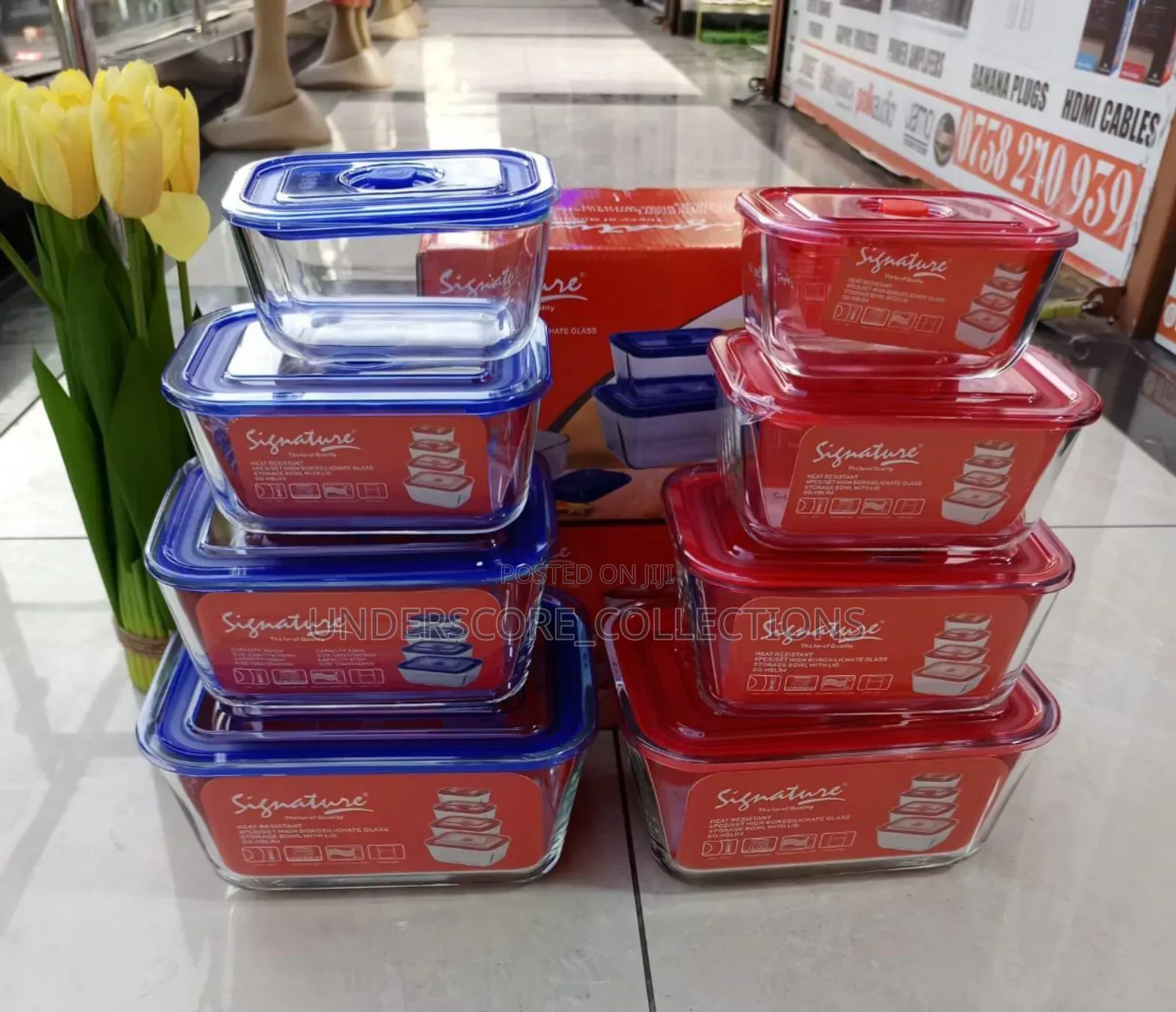 Heat Resistant Glass Storage Bowl Set