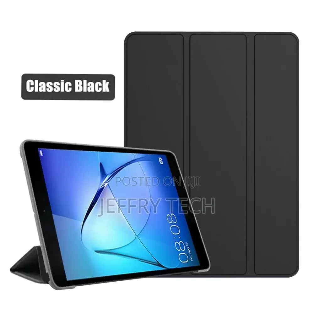 Huawei Mediapad T3 10 (9.6) Book Cover Leather Case (Black)