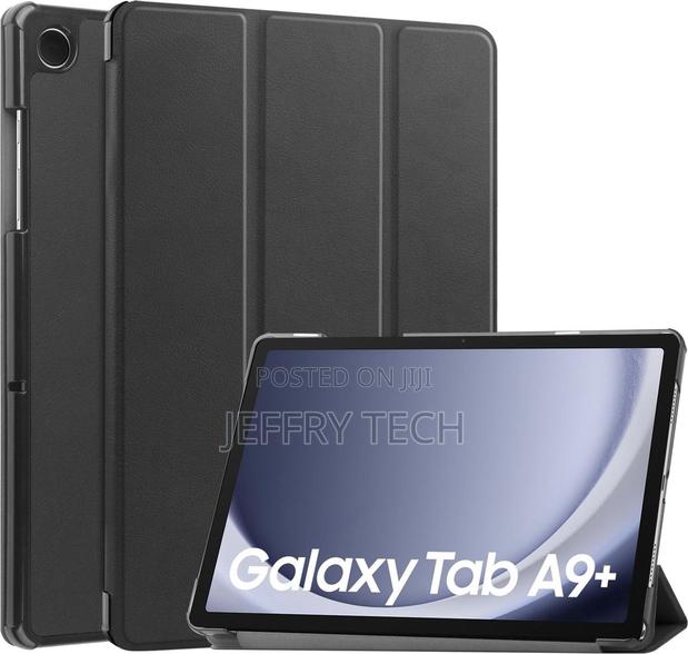 Imoshion Tri-Fold Bookcase for Samsung Galaxy Tab A9 Plus - Black - thumbnail 3