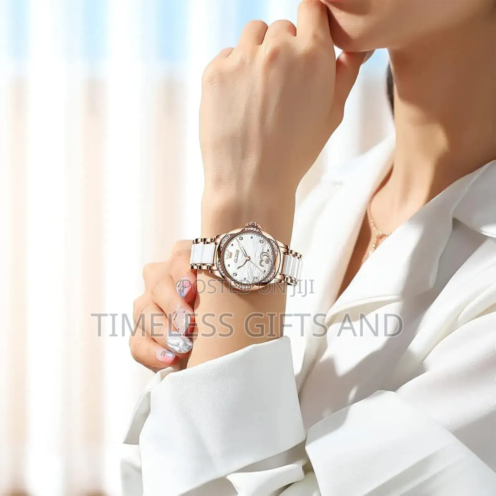 Olevs Diamond Self Winding Watch for Ladies