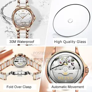 Olevs Diamond Self Winding Watch for Ladies