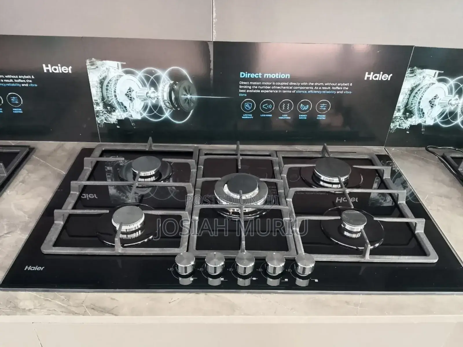 Haier 5-Burner Built-in Cooker Hob-S775b