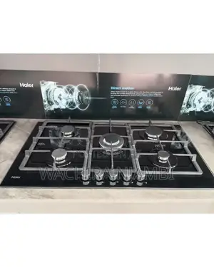 Ultra-Modern Haier 5-Burner Glass Gas Hob – Built-in Design