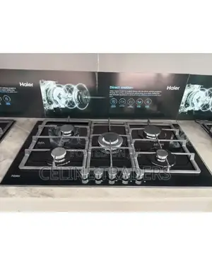 Ultra-Modern Haier 5-Burner Glass Gas Hob – Built-in Design