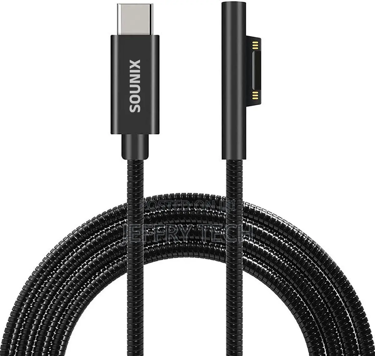 Usb-C Power Cable - For Microsoft Surface Pro 3/4/5/6 - 15v 3a - 1.5m