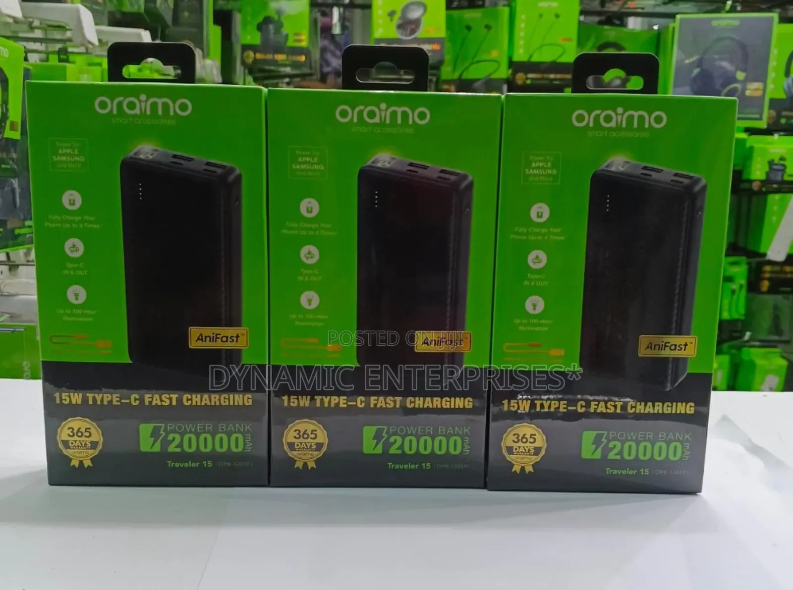 Oraimo Travele Fast Charging Powerbank With Type C Output