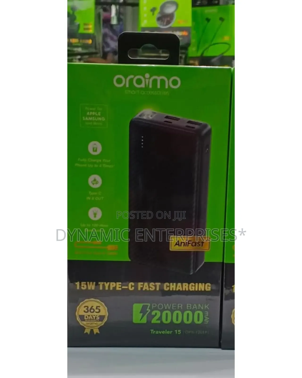 Oraimo Travele Fast Charging Powerbank With Type C Output