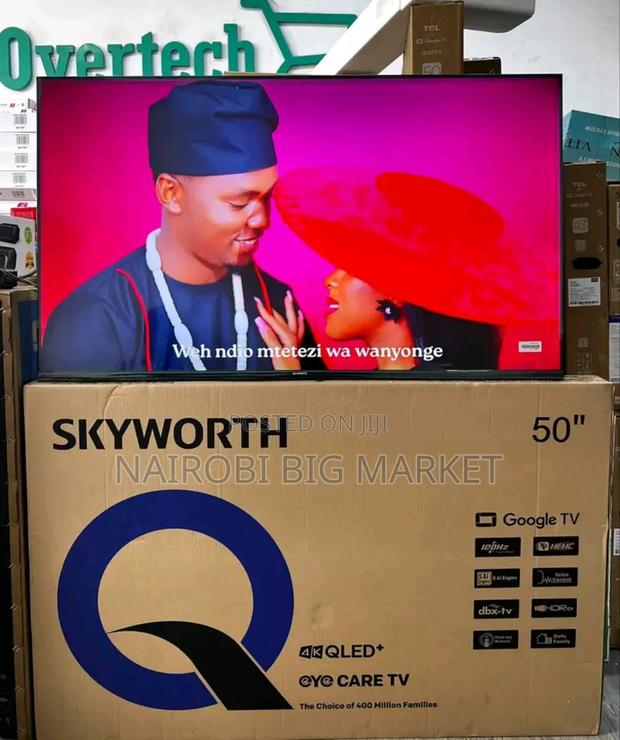 Skyworth 50-inch Qled Smart Tv 4k Uhd Google Tv Frameless - main view